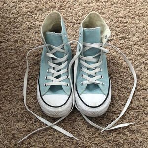 unisex chuck taylor all star light blue converse high tops